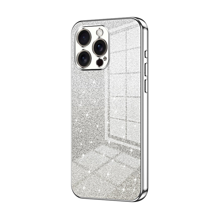 Gradient Glitter Powder Electroplated Phone Case, For iPhone Air, For iPhone 16e, For iPhone 16 Pro Max