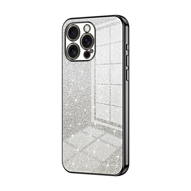 Gradient Glitter Powder Electroplated Phone Case, For iPhone Air, For iPhone 16e, For iPhone 16 Pro Max