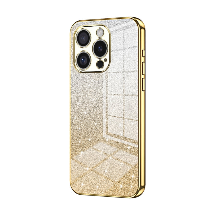 Gradient Glitter Powder Electroplated Phone Case, For iPhone 16 Pro, For iPhone 16 Plus, For iPhone 16