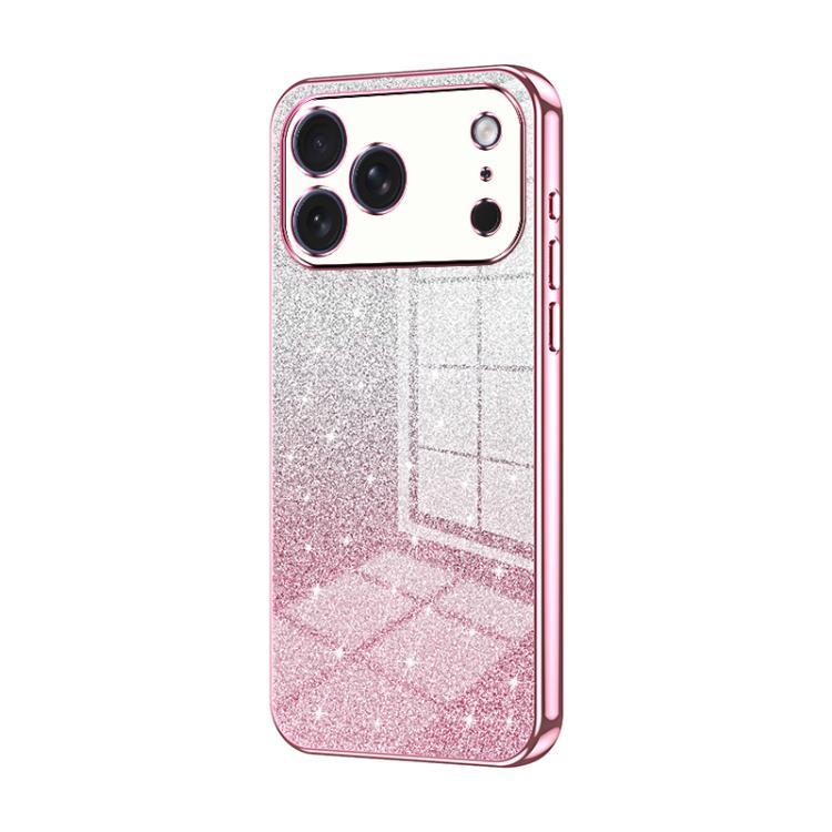 Gradient Glitter Powder Electroplated Phone Case, For iPhone 17 Pro Max, For iPhone 17 Pro, For iPhone 17
