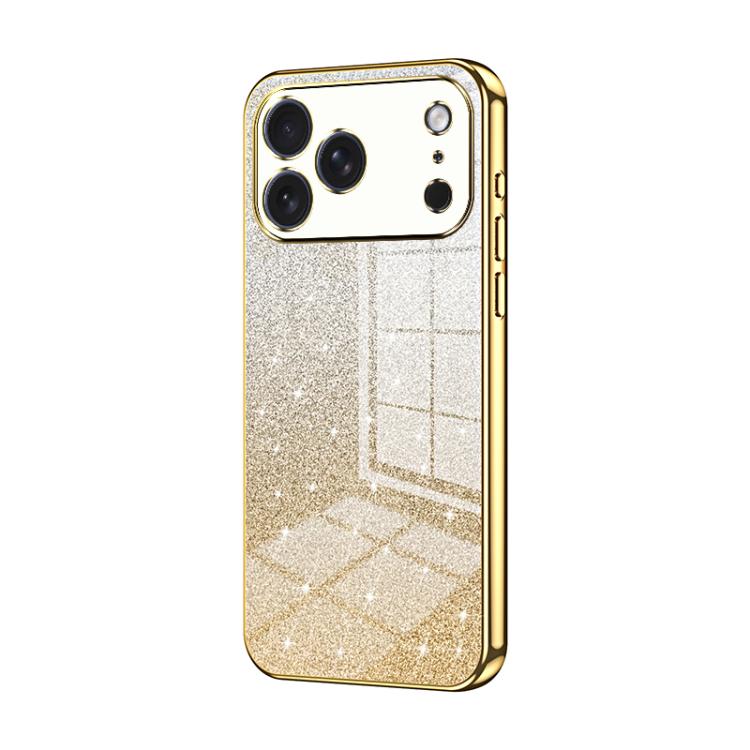 Gradient Glitter Powder Electroplated Phone Case, For iPhone 17 Pro Max, For iPhone 17 Pro, For iPhone 17