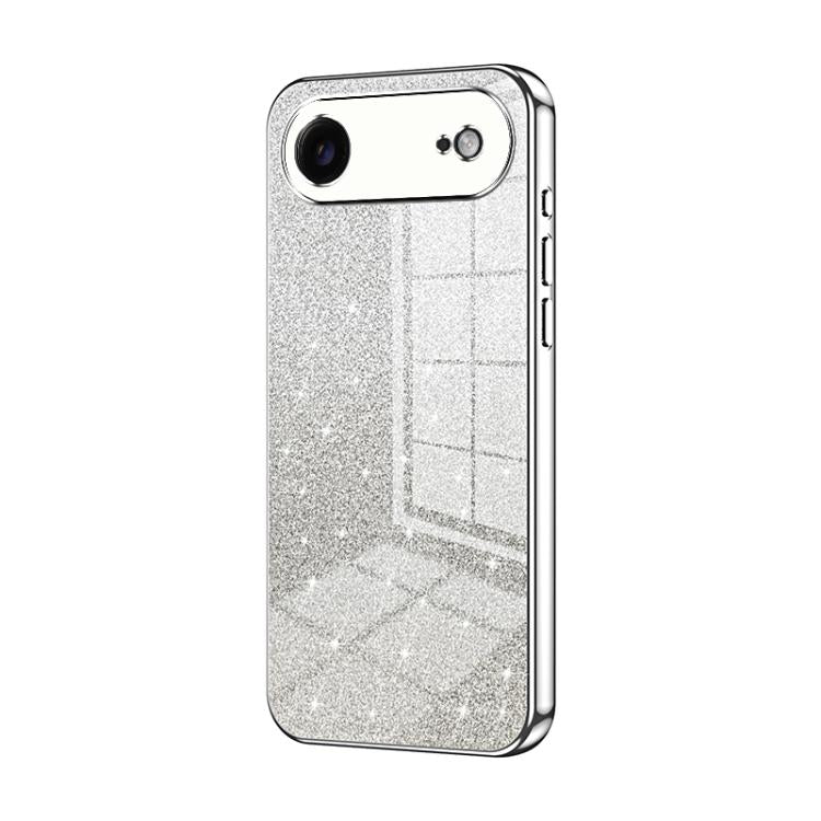 Gradient Glitter Powder Electroplated Phone Case, For iPhone Air, For iPhone 16e, For iPhone 16 Pro Max