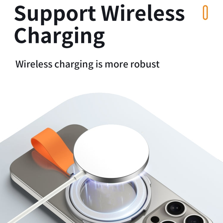 MagSafe Magnetic Pivot Stand Phone Ring Holder, Style 1 Black, Style 1 Silver, Style 1 Black + Orange, Style 1 Silver + Orange