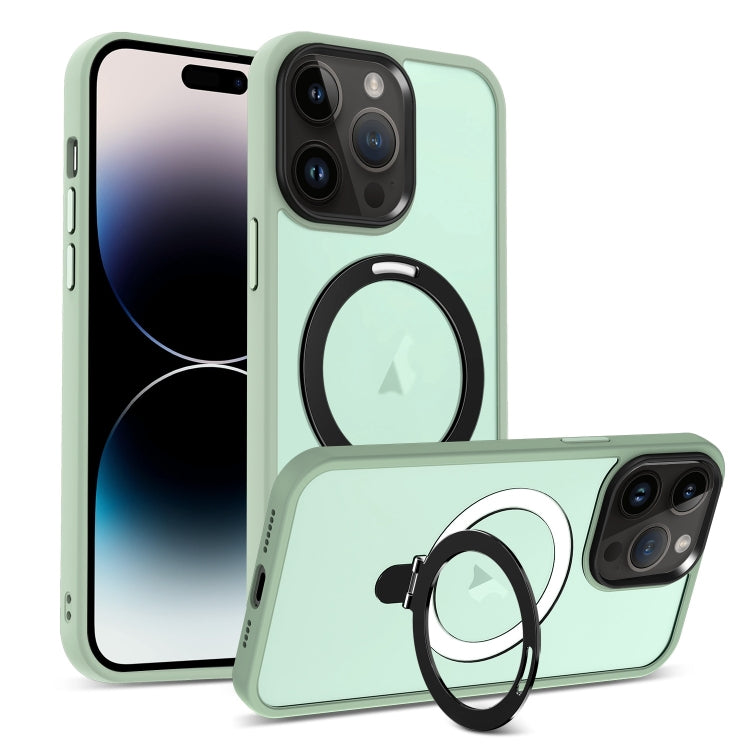 Skin-feel MagSafe Holder PC Hybrid TPU Phone Case, For iPhone 14 Plus, For iPhone 14, For iPhone 14 Pro