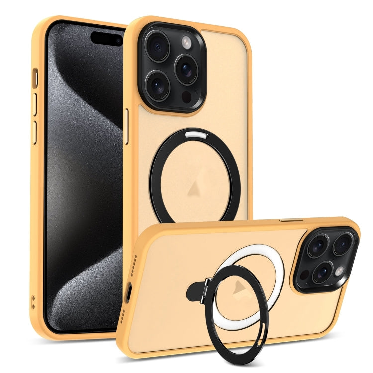 Skin-feel MagSafe Holder PC Hybrid TPU Phone Case, For iPhone 17e / 16e, For iPhone 16 Pro Max, For iPhone 16 Pro