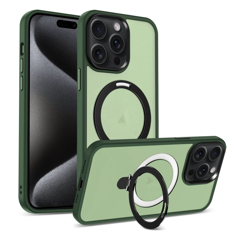 Skin-feel MagSafe Holder PC Hybrid TPU Phone Case, For iPhone 17e / 16e, For iPhone 16 Pro Max, For iPhone 16 Pro
