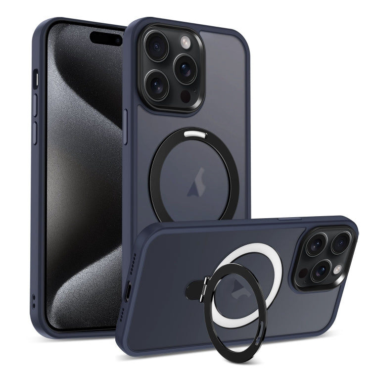 Skin-feel MagSafe Holder PC Hybrid TPU Phone Case, For iPhone 17e / 16e, For iPhone 16 Pro Max, For iPhone 16 Pro