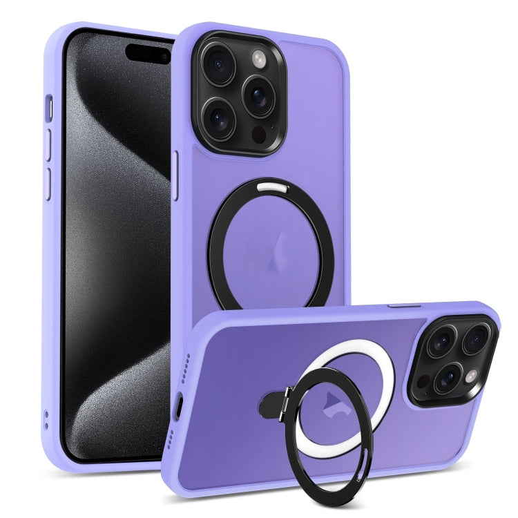 Skin-feel MagSafe Holder PC Hybrid TPU Phone Case, For iPhone 17e / 16e, For iPhone 16 Pro Max, For iPhone 16 Pro