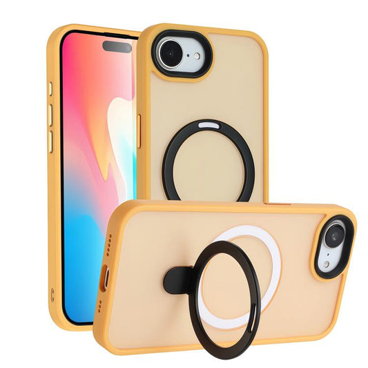 Skin-feel MagSafe Holder PC Hybrid TPU Phone Case, For iPhone 17e / 16e, For iPhone 16 Pro Max, For iPhone 16 Pro