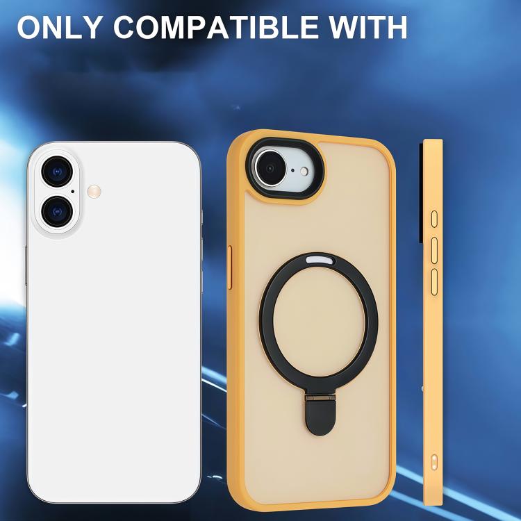 Skin-feel MagSafe Holder PC Hybrid TPU Phone Case, For iPhone 17e / 16e, For iPhone 16 Pro Max, For iPhone 16 Pro
