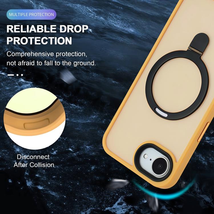 Skin-feel MagSafe Holder PC Hybrid TPU Phone Case, For iPhone 17e / 16e, For iPhone 16 Pro Max, For iPhone 16 Pro