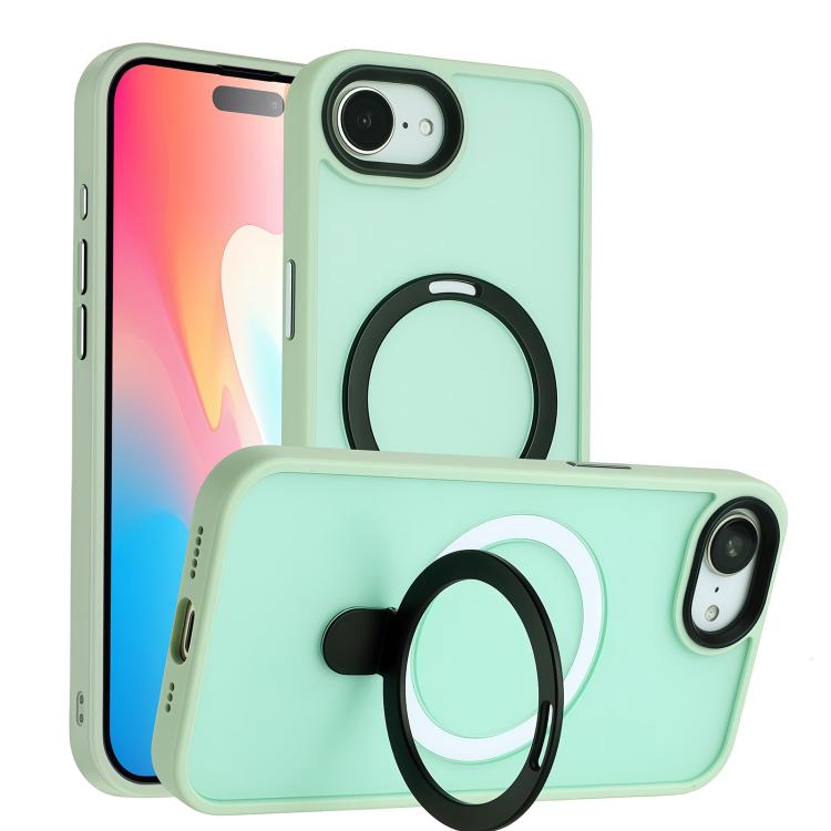 Skin-feel MagSafe Holder PC Hybrid TPU Phone Case, For iPhone 17e / 16e, For iPhone 16 Pro Max, For iPhone 16 Pro