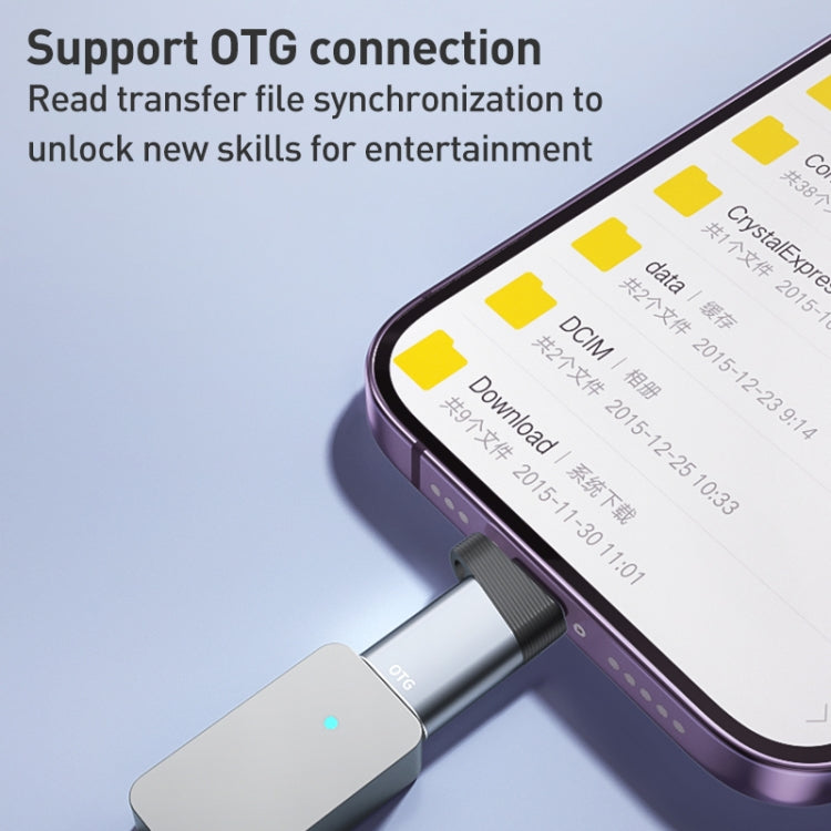 ADS-616B 8 Pin Male to USB-C/Type-C Female OTG Adapter, ADS-616B