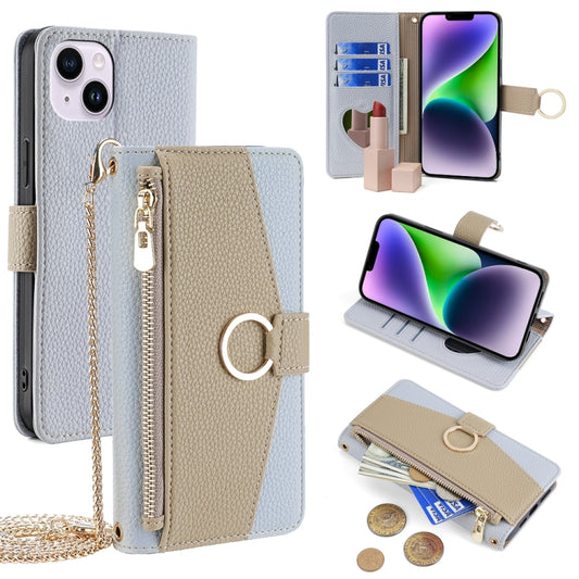 Crossbody Litchi Texture Leather Phone Case, For iPhone 14 Plus, For iPhone 14, For iPhone 14 Pro, For iPhone 14 Pro Max