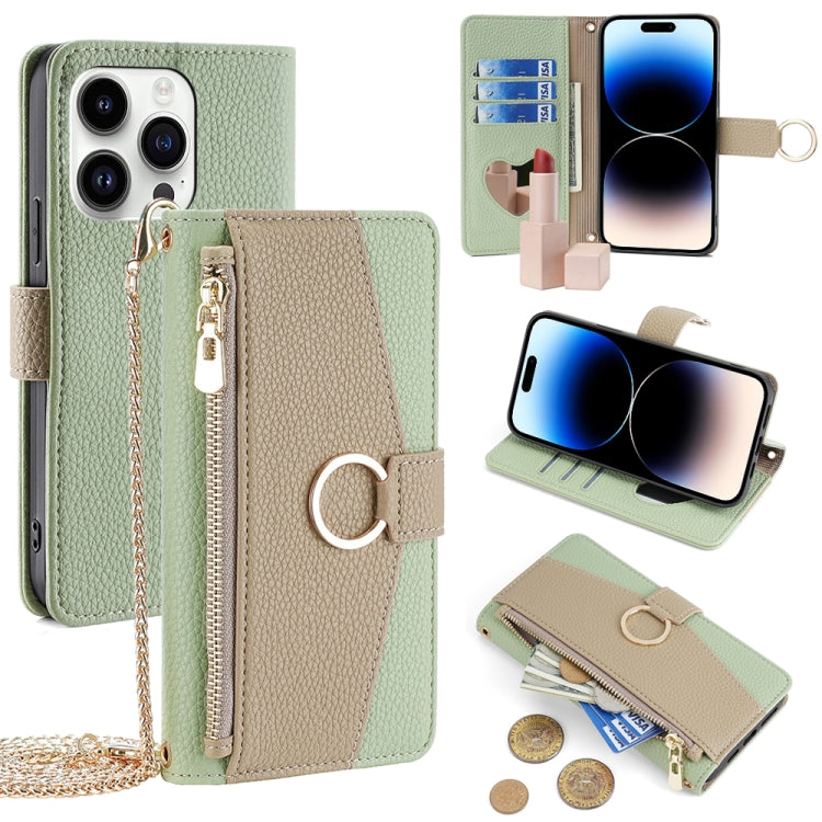 Crossbody Litchi Texture Leather Phone Case, For iPhone 14 Plus, For iPhone 14, For iPhone 14 Pro, For iPhone 14 Pro Max