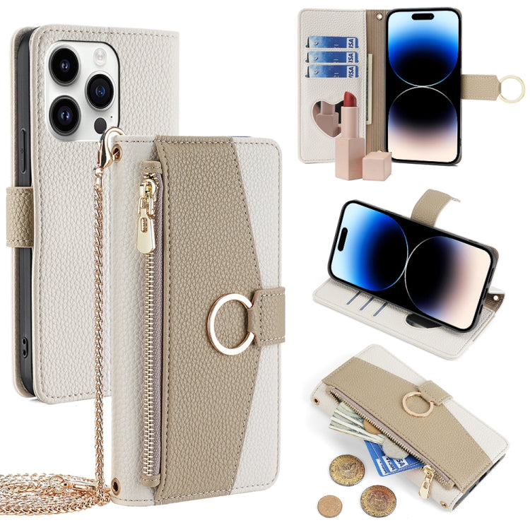 Crossbody Litchi Texture Leather Phone Case, For iPhone 14 Plus, For iPhone 14, For iPhone 14 Pro, For iPhone 14 Pro Max