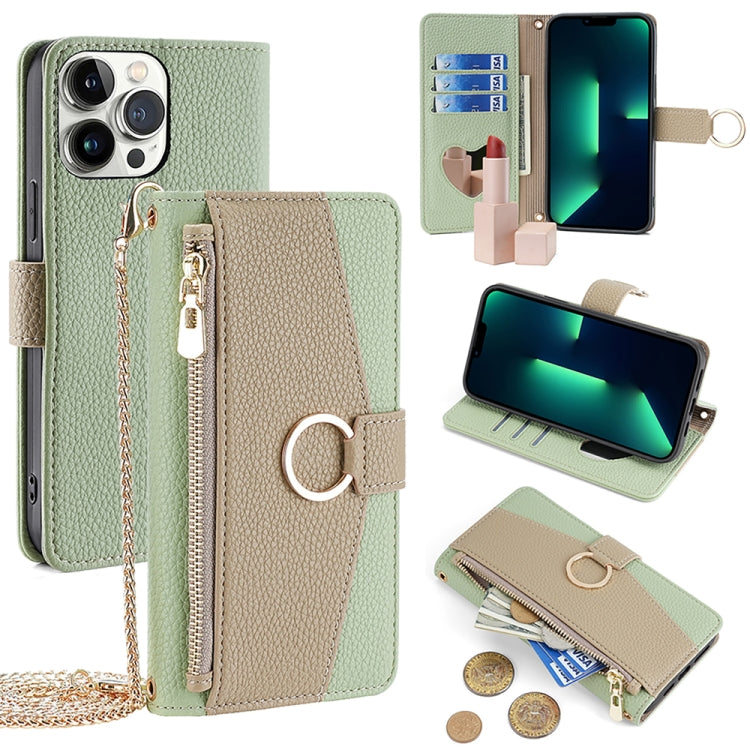 Crossbody Litchi Texture Leather Phone Case, For iPhone 13 Pro Max, For iPhone 13 Pro, For iPhone 13, For iPhone 12 / 12 Pro