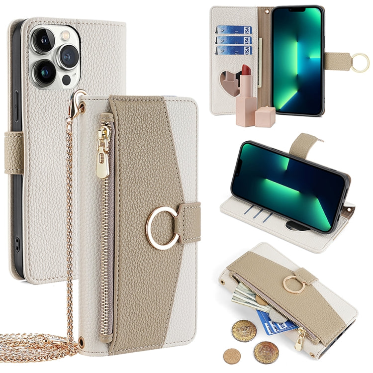 Crossbody Litchi Texture Leather Phone Case, For iPhone 13 Pro Max, For iPhone 13 Pro, For iPhone 13, For iPhone 12 / 12 Pro