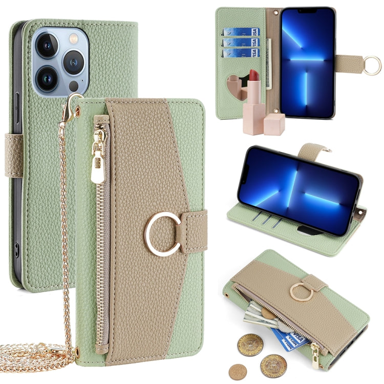 Crossbody Litchi Texture Leather Phone Case, For iPhone 13 Pro Max, For iPhone 13 Pro, For iPhone 13, For iPhone 12 / 12 Pro