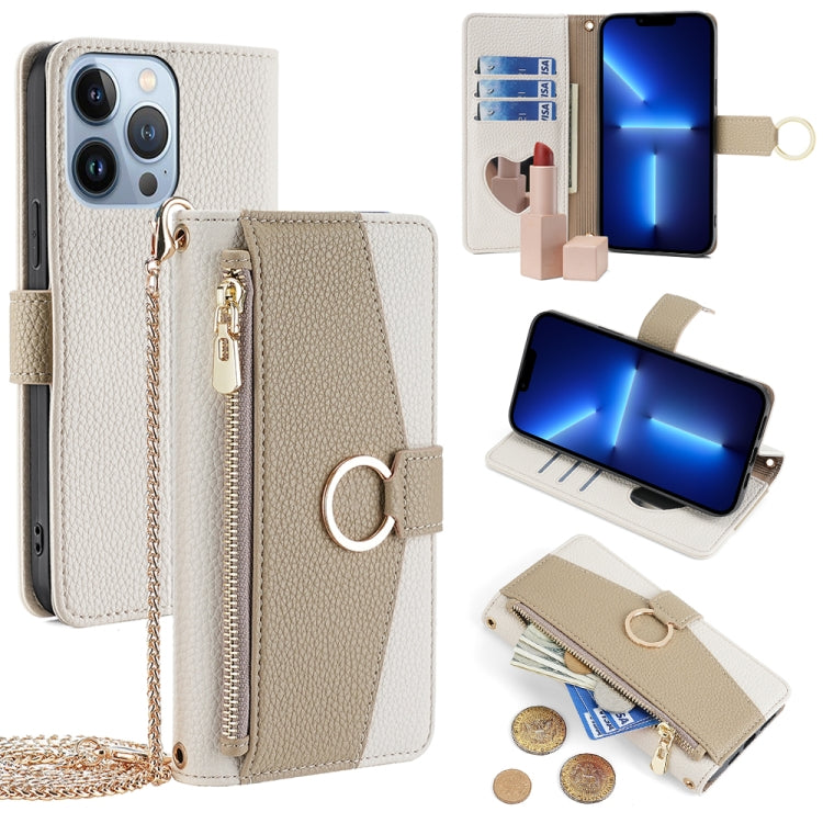 Crossbody Litchi Texture Leather Phone Case, For iPhone 13 Pro Max, For iPhone 13 Pro, For iPhone 13, For iPhone 12 / 12 Pro