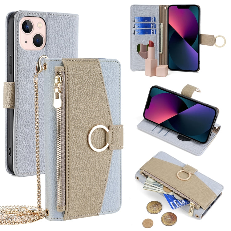 Crossbody Litchi Texture Leather Phone Case, For iPhone 13 Pro Max, For iPhone 13 Pro, For iPhone 13, For iPhone 12 / 12 Pro