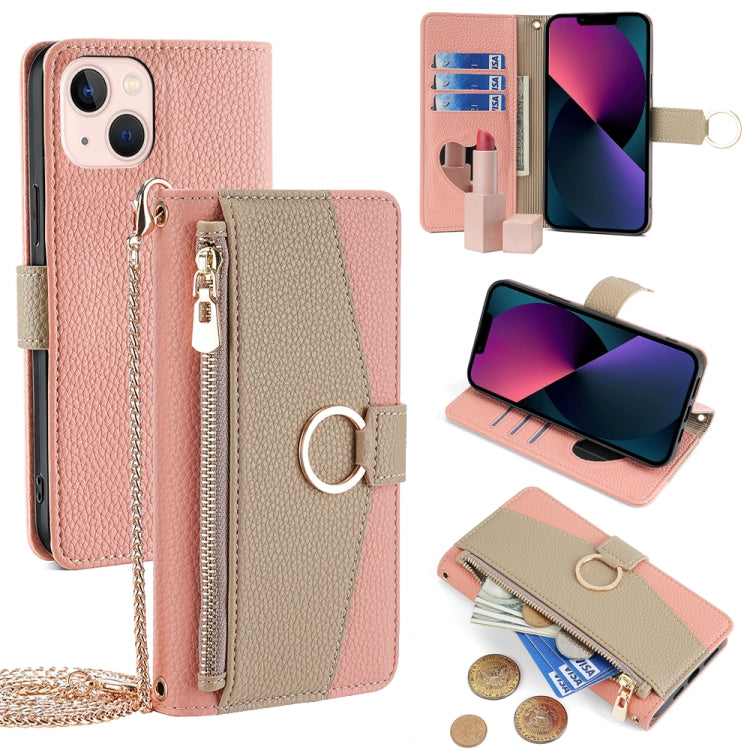 Crossbody Litchi Texture Leather Phone Case, For iPhone 13 Pro Max, For iPhone 13 Pro, For iPhone 13, For iPhone 12 / 12 Pro