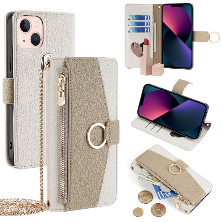 Crossbody Litchi Texture Leather Phone Case, For iPhone 13 Pro Max, For iPhone 13 Pro, For iPhone 13, For iPhone 12 / 12 Pro