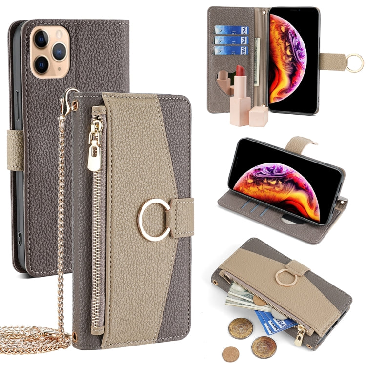 Crossbody Litchi Texture Leather Phone Case, For iPhone 12 Pro Max, For iPhone SE 2020 / 8 / 7, For iPhone 11 Pro Max, For iPhone 11