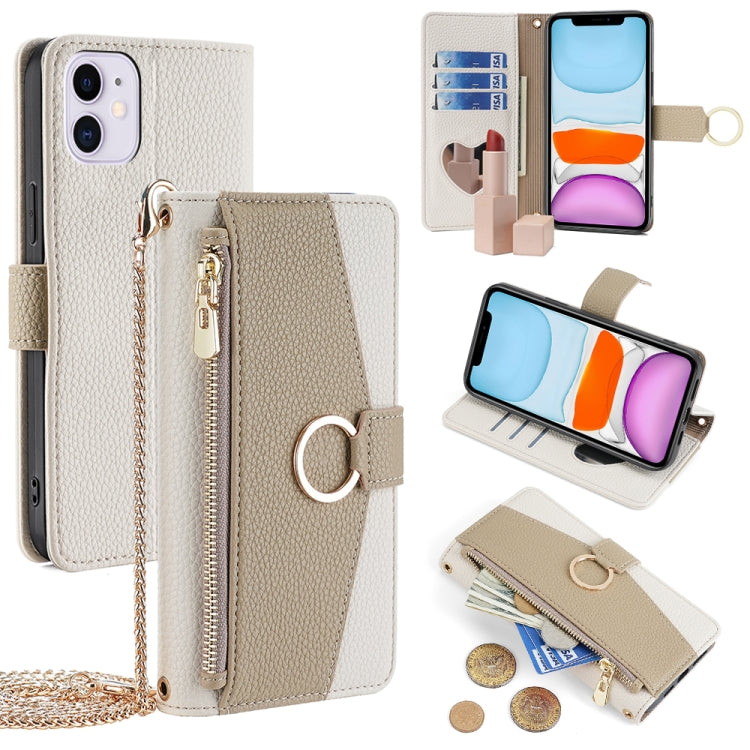 Crossbody Litchi Texture Leather Phone Case, For iPhone 12 Pro Max, For iPhone SE 2020 / 8 / 7, For iPhone 11 Pro Max, For iPhone 11
