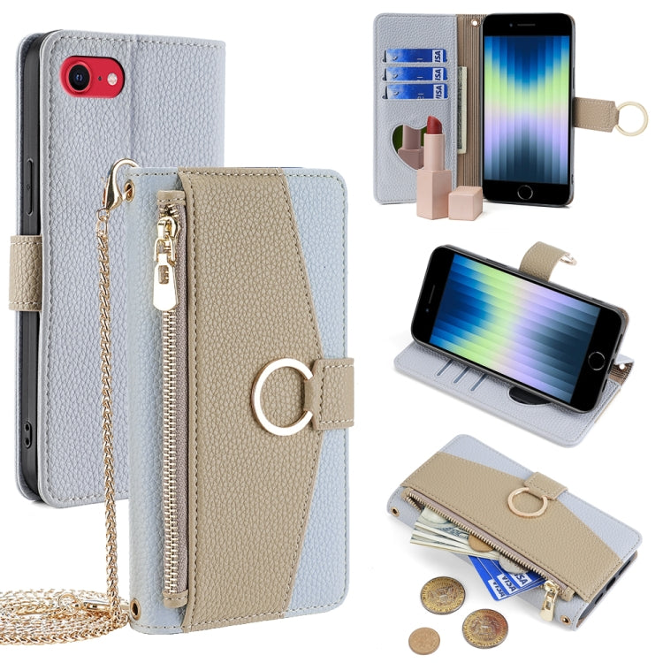 Crossbody Litchi Texture Leather Phone Case, For iPhone 12 Pro Max, For iPhone SE 2020 / 8 / 7, For iPhone 11 Pro Max, For iPhone 11