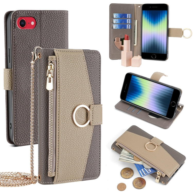 Crossbody Litchi Texture Leather Phone Case, For iPhone 12 Pro Max, For iPhone SE 2020 / 8 / 7, For iPhone 11 Pro Max, For iPhone 11