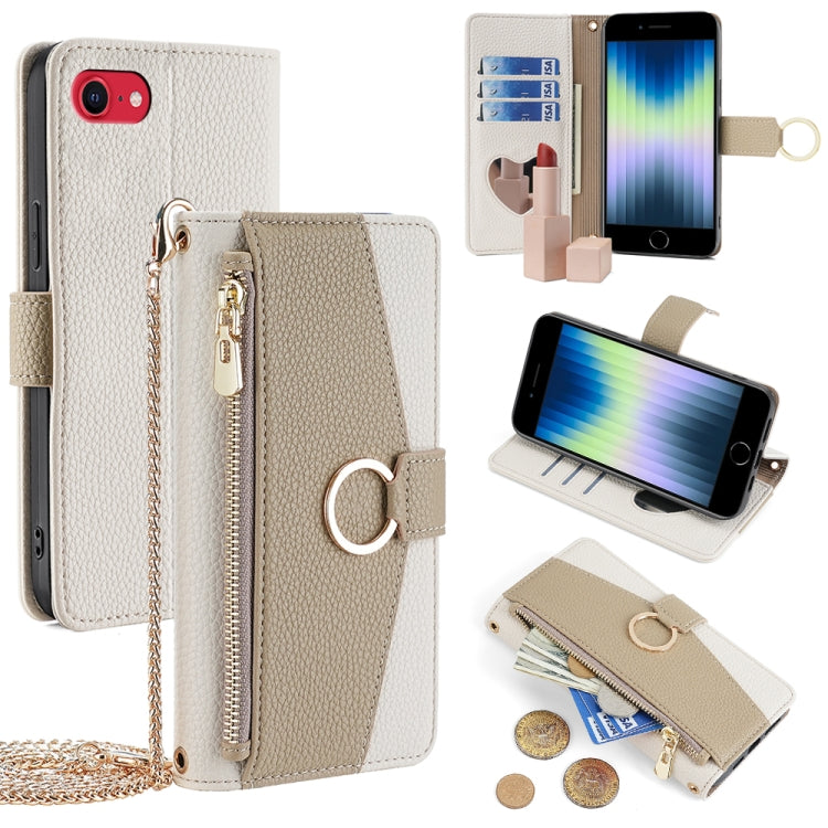 Crossbody Litchi Texture Leather Phone Case, For iPhone 12 Pro Max, For iPhone SE 2020 / 8 / 7, For iPhone 11 Pro Max, For iPhone 11