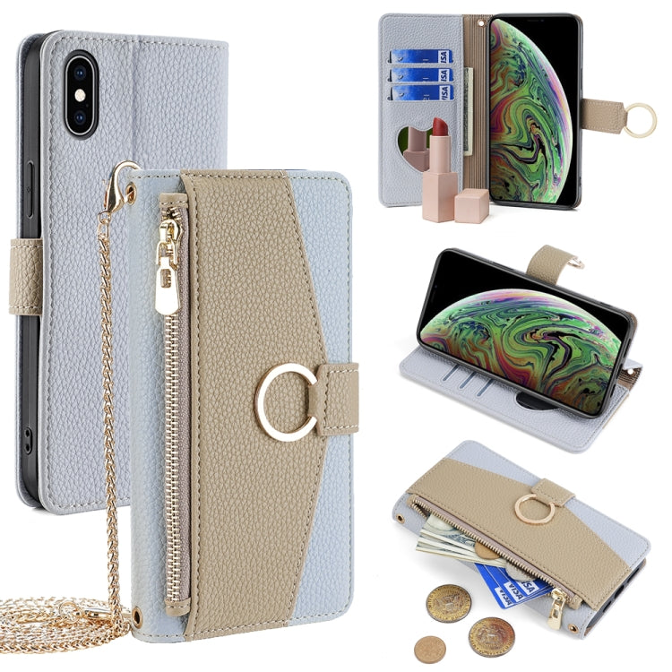 Crossbody Litchi Texture Leather Phone Case, For iPhone 11 Pro, For iPhone X / XS, For iPhone XR, For iPhone XS Max