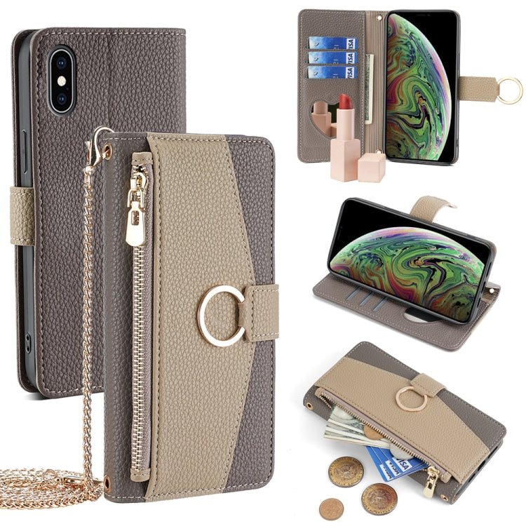 Crossbody Litchi Texture Leather Phone Case, For iPhone 11 Pro, For iPhone X / XS, For iPhone XR, For iPhone XS Max