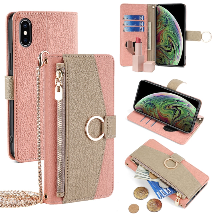 Crossbody Litchi Texture Leather Phone Case, For iPhone 11 Pro, For iPhone X / XS, For iPhone XR, For iPhone XS Max