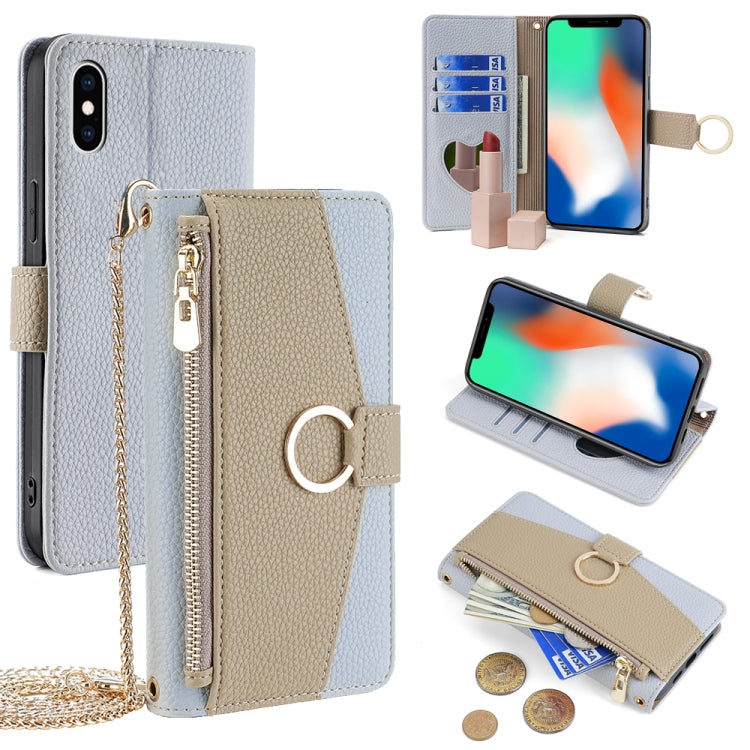 Crossbody Litchi Texture Leather Phone Case, For iPhone 11 Pro, For iPhone X / XS, For iPhone XR, For iPhone XS Max