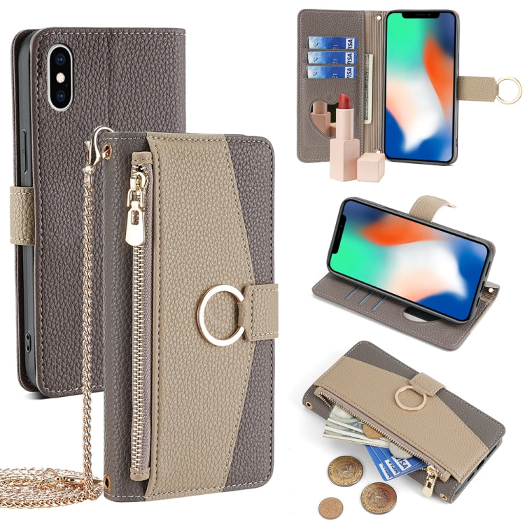 Crossbody Litchi Texture Leather Phone Case, For iPhone 11 Pro, For iPhone X / XS, For iPhone XR, For iPhone XS Max