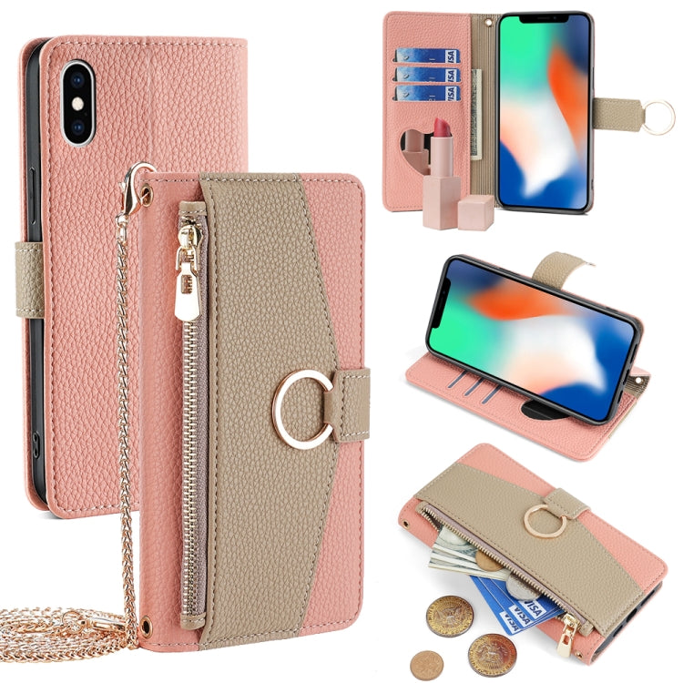 Crossbody Litchi Texture Leather Phone Case, For iPhone 11 Pro, For iPhone X / XS, For iPhone XR, For iPhone XS Max