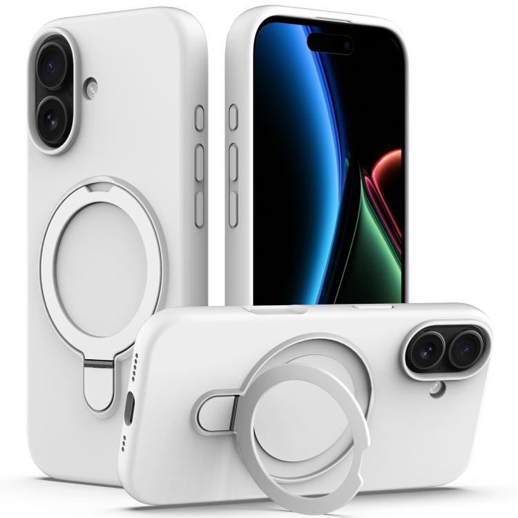 Liquid Silicone MagSafe Magnetic Phone Case with Ring Holder, For iPhone 17, For iPhone Air