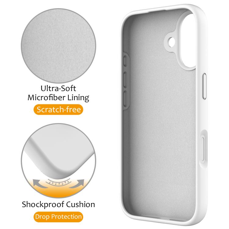 Liquid Silicone MagSafe Magnetic Phone Case with Ring Holder, For iPhone 17, For iPhone Air