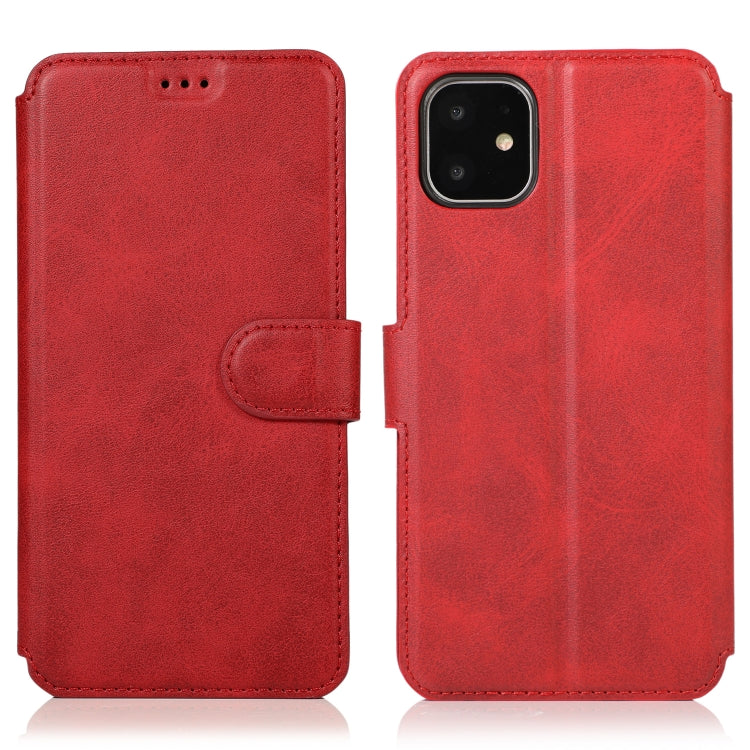 Calf Texture Magnetic Buckle Horizontal Flip Leather Case with Holder & Card Slots & Wallet & Photo Frame, For iPhone 12 / 12 Pro