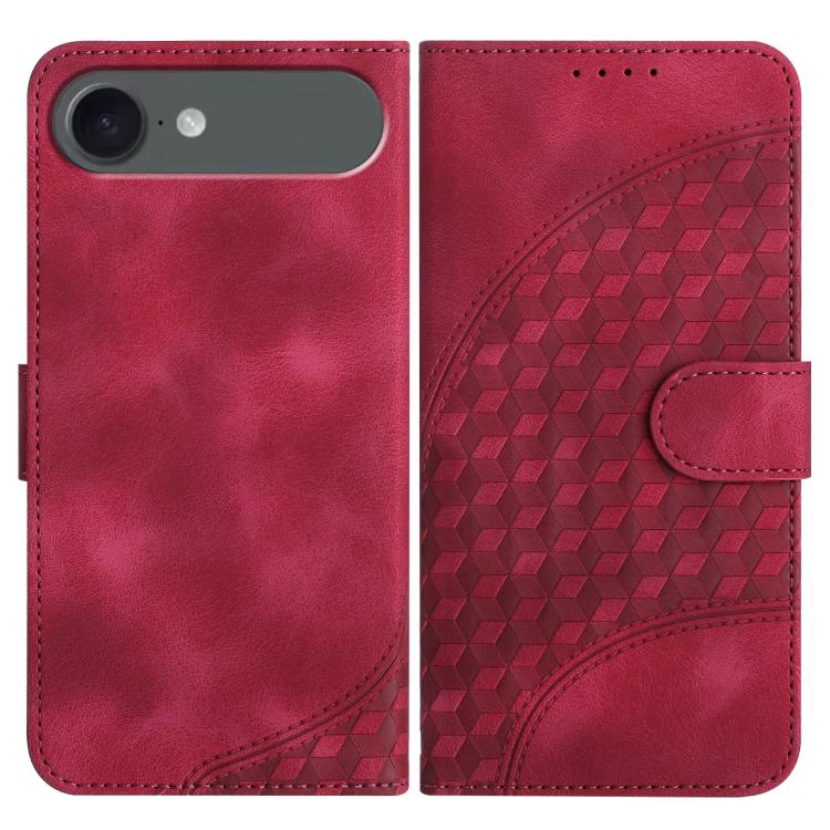 YX0060 Elephant Head Embossed Phone Leather Case with Lanyard, For iPhone 17 Air, iPhone 16e, For iPhone 16 Pro Max