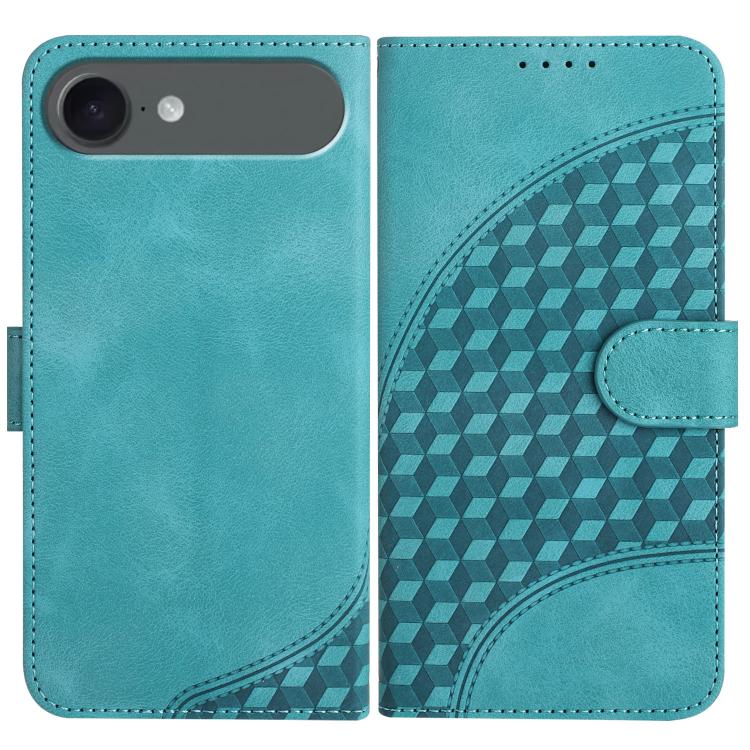 YX0060 Elephant Head Embossed Phone Leather Case with Lanyard, For iPhone 17 Air, iPhone 16e, For iPhone 16 Pro Max