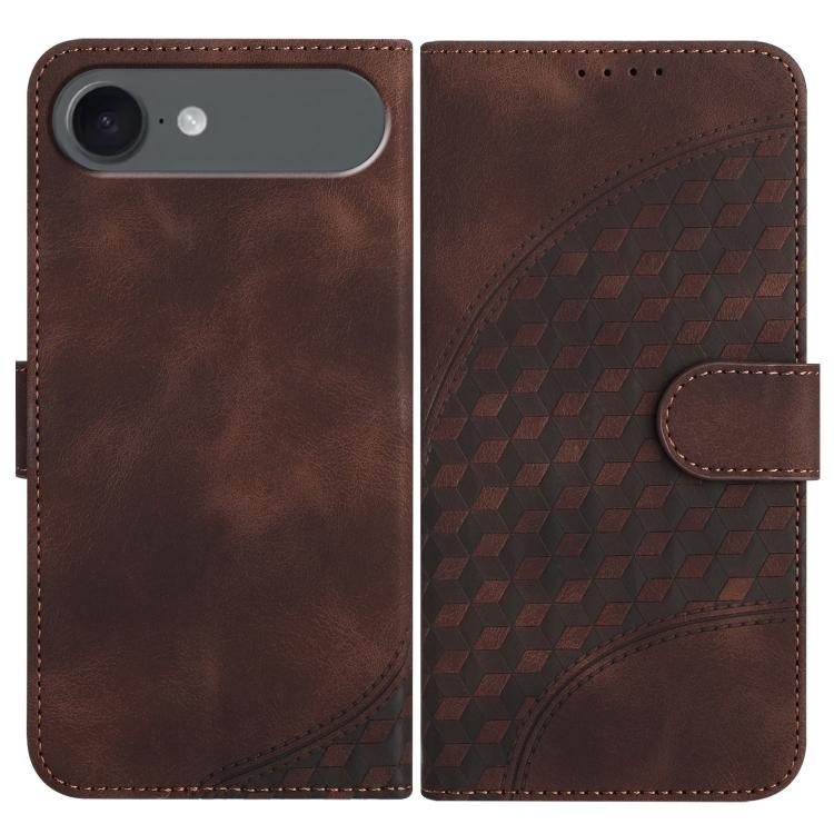 YX0060 Elephant Head Embossed Phone Leather Case with Lanyard, For iPhone 17 Air, iPhone 16e, For iPhone 16 Pro Max