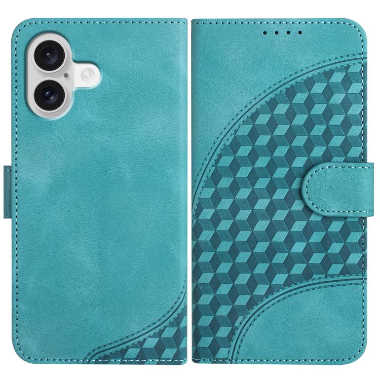 YX0060 Elephant Head Embossed Phone Leather Case with Lanyard, For iPhone 17 Air, iPhone 16e, For iPhone 16 Pro Max