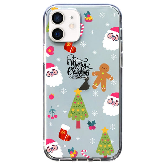 Christmas Colored Drawing Pattern High Transparent Soft TPU Phone Case, For iPhone 12, For iPhone 12 Pro Max, For iPhone 12 Pro, For iPhone 12 mini