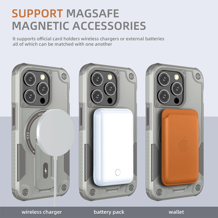 Armor Magsafe Holder PC Hybrid TPU Phone Case, For iPhone 12 Pro Max