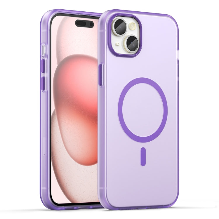 MagSafe Frosted Translucent TPU + PC Full Coverage Phone Case, For iPhone 15 Pro, For iPhone 15 Plus
