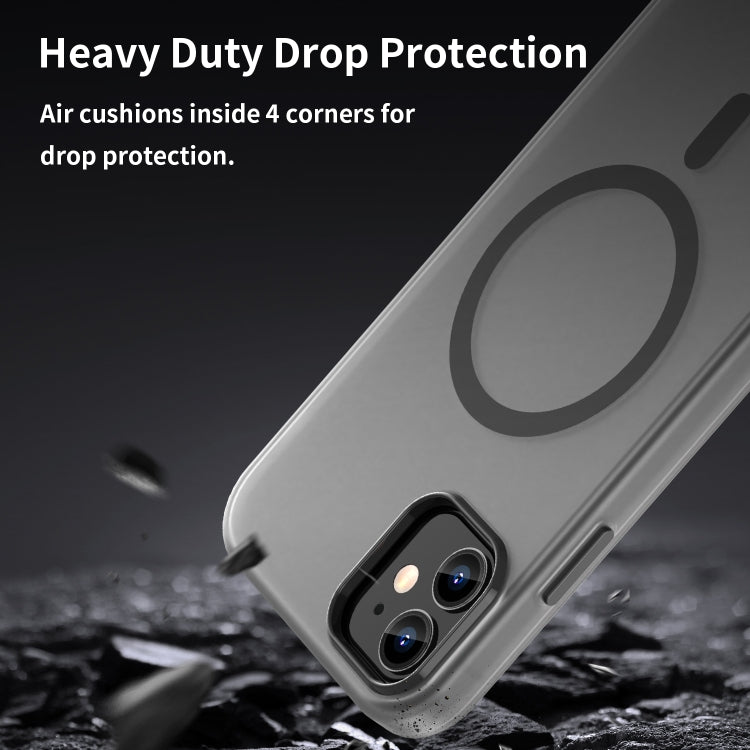 MagSafe Frosted Translucent TPU + PC Full Coverage Phone Case, For iPhone 12, For iPhone 12 Pro Max