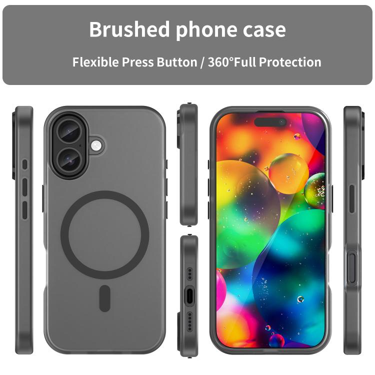 MagSafe Frosted Translucent TPU + PC Full Coverage Phone Case
